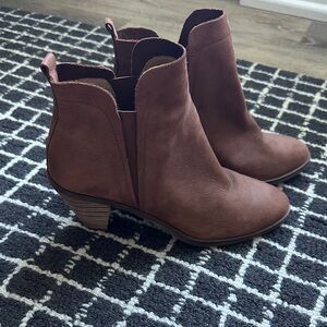 Lucky Brand Brown Ankle Booties